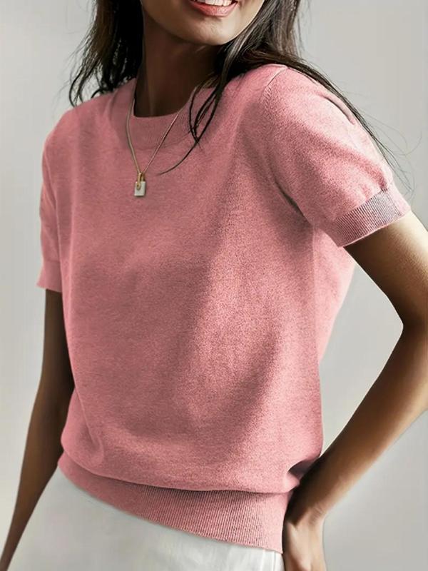 Ciela™ | Lightweight Short Sleeve Crewneck Pullover Top
