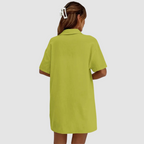 Frances™ Elegant Summer Two Piece Set | Short-Sleeve Button-Up Top and Drawstring Shorts