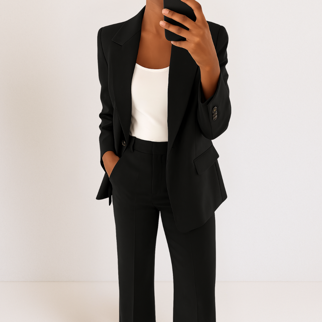 Melynda™ Stylish Two-Part Suit Set | Coordinated Top and Trousers