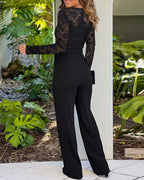 Jolie™ Elegant Jumpsuit | Lace-Detail Structured Jumpsuit