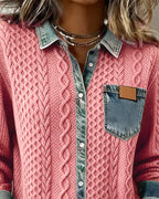 Jane | Soft Denim Patchwork Shirt