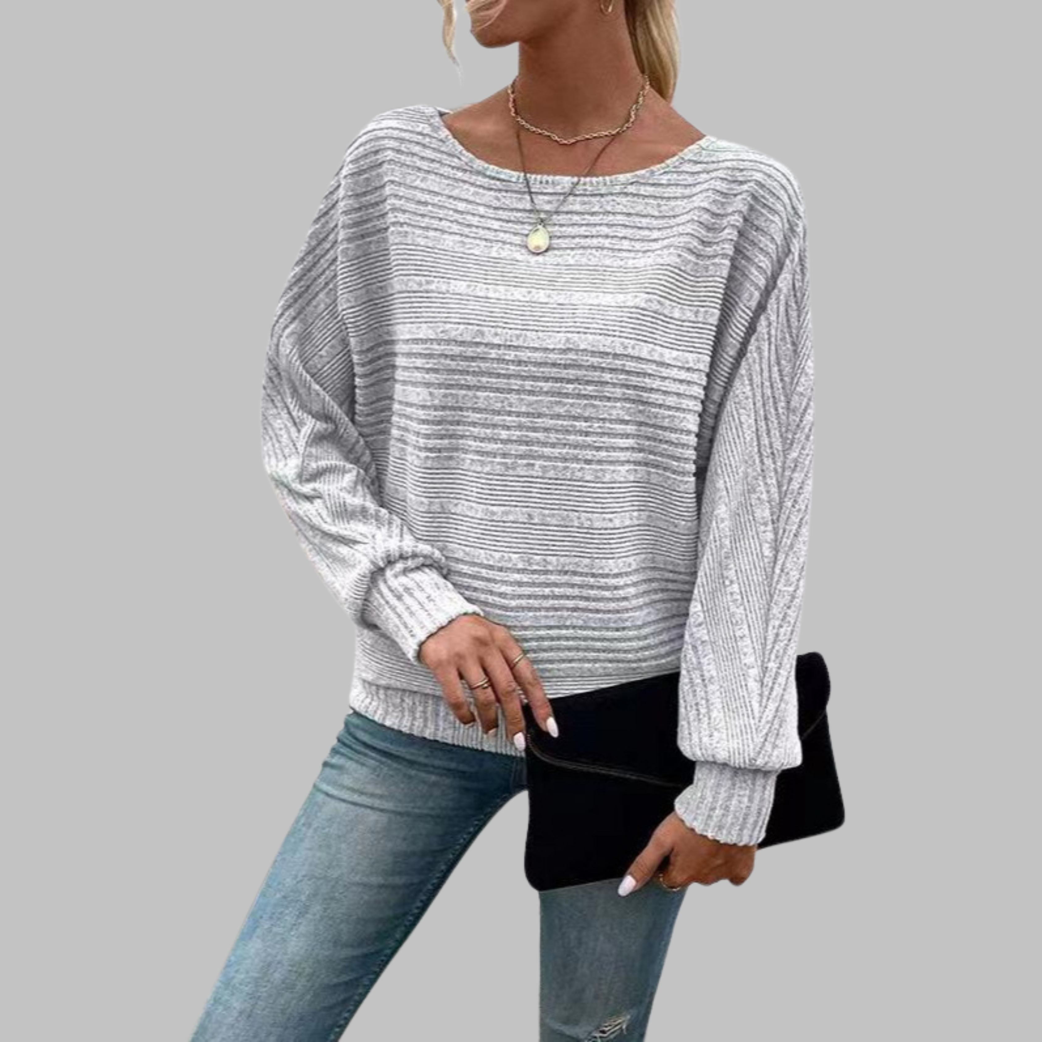 Perlita™ | Casual Round Neck Long-Sleeve Top