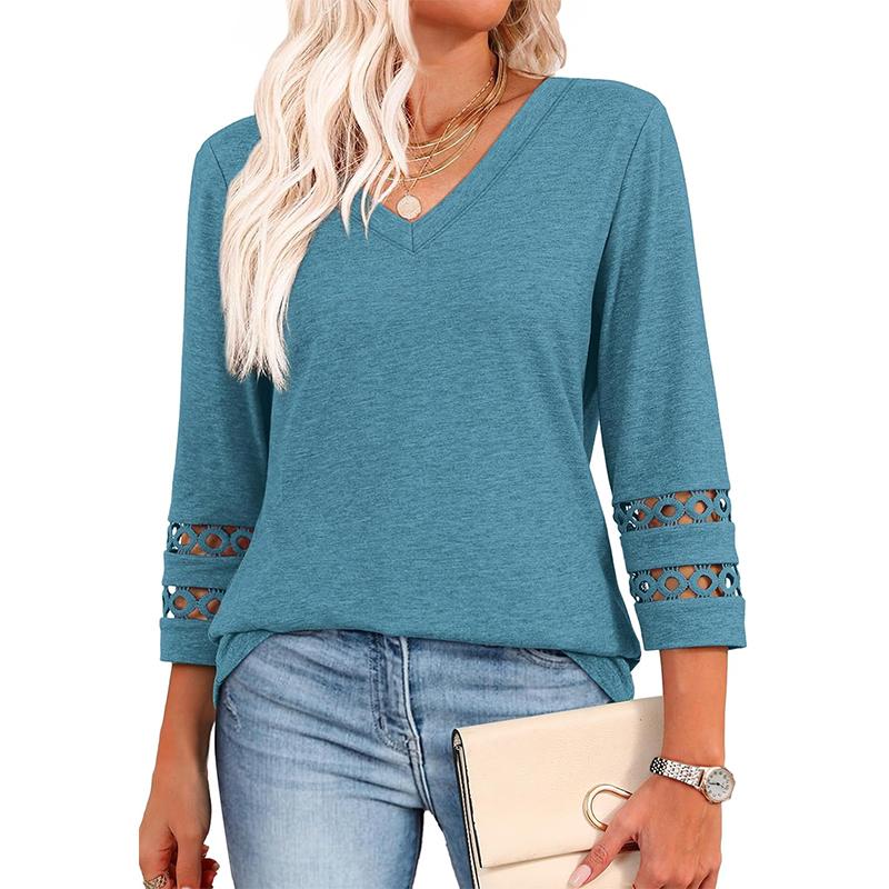 Styli™ | Women Chic Casual V-Neck Summer Top