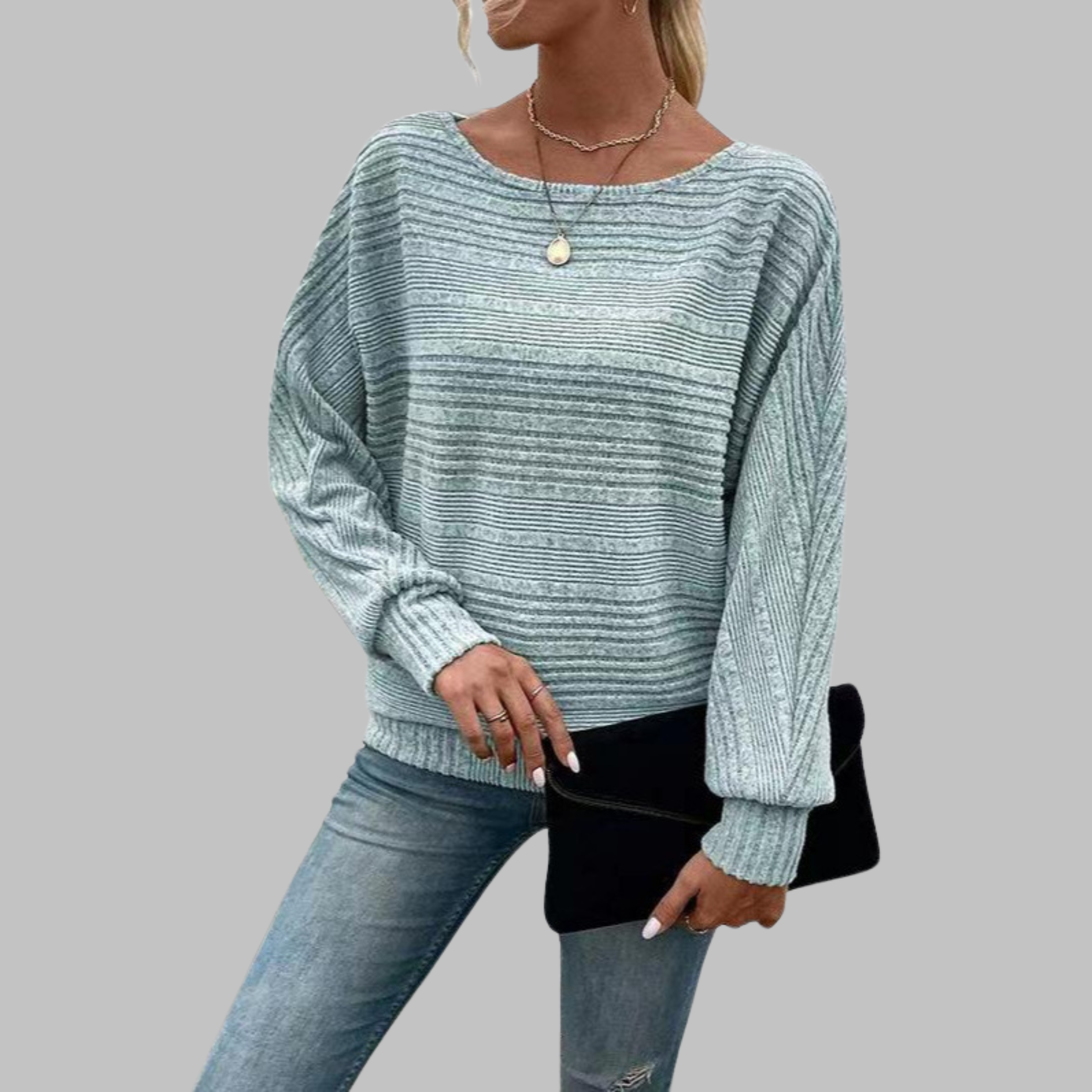 Perlita™ | Casual Round Neck Long-Sleeve Top
