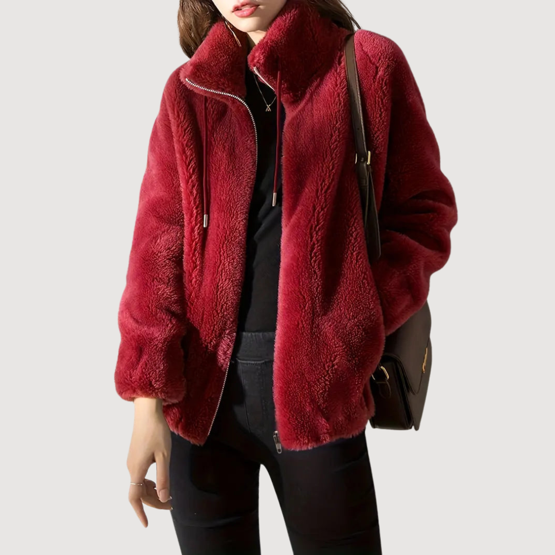 Maliza - Stylish Furry Fleece Jacket