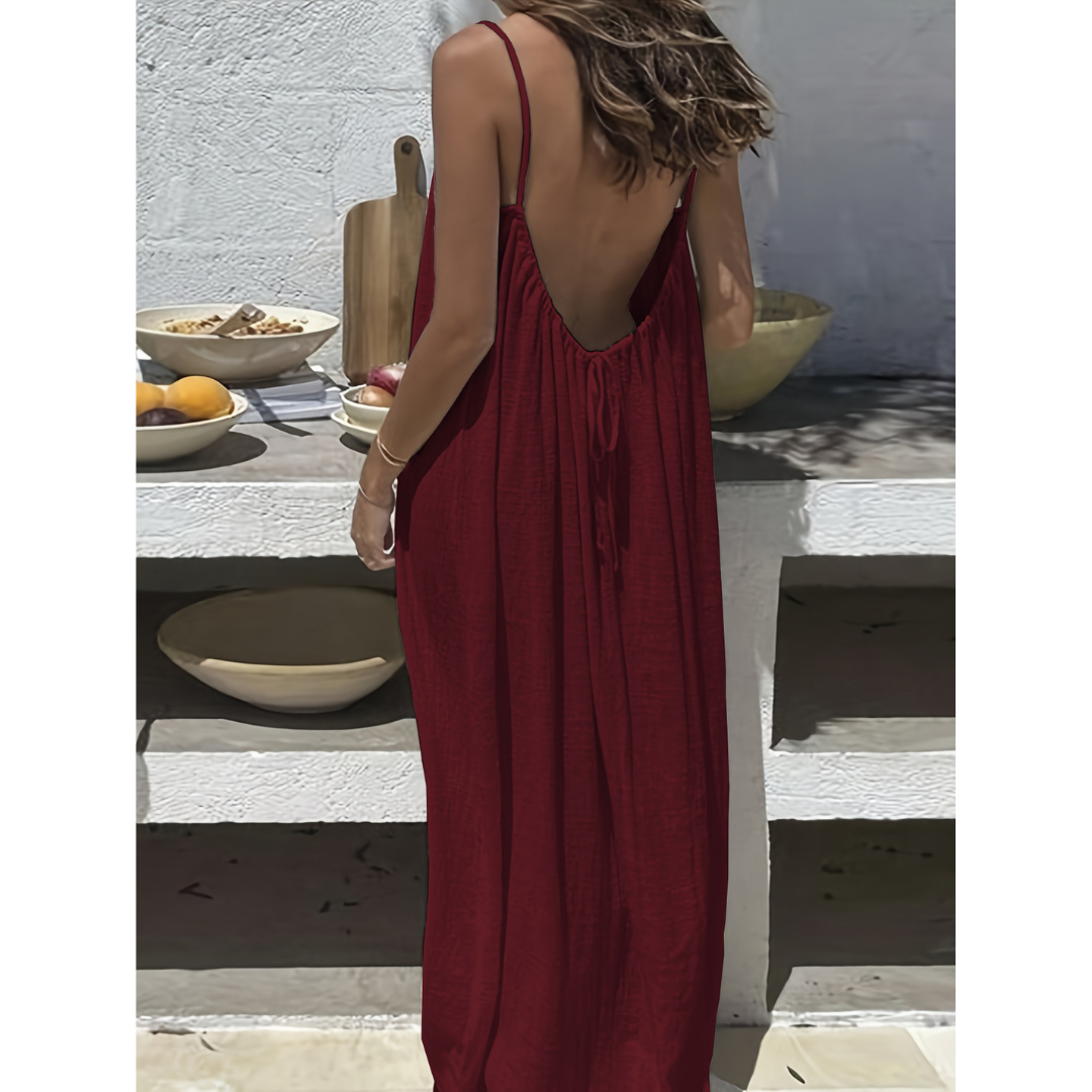 Afila™| Casual Backless Cami Summer Dress