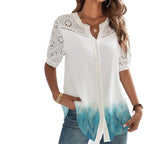 Annelise™ | Women Casual Lace Printed Blouse