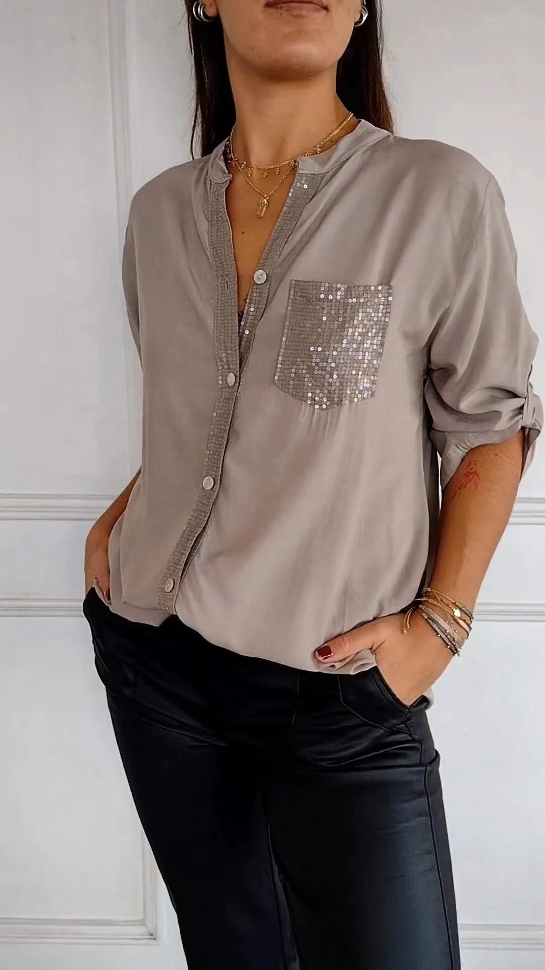 Danica™ | Women Sequin Detailed Blouse