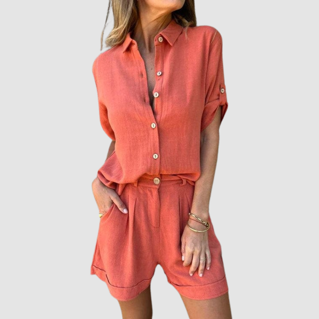 Alba™ Summer Set | Lightweight Top and Relaxed Trousers