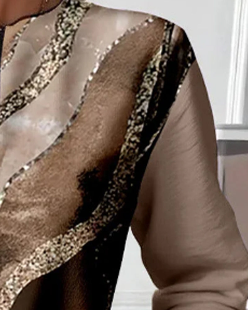 Emma | Half-Zip Sweatshirt With Vintage Print