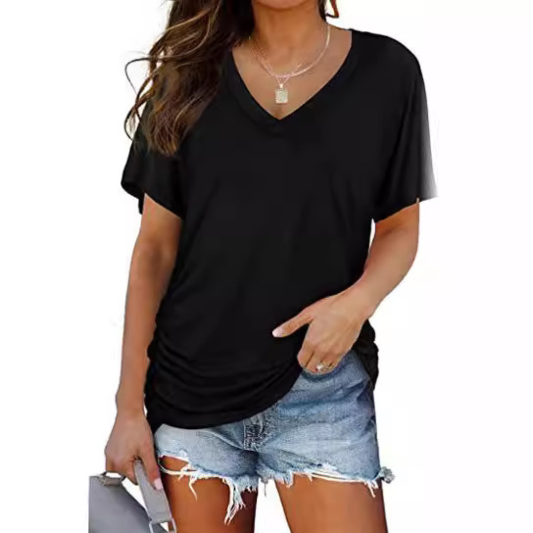 Eily™| Women Classic V-Neck Loose Fit Shirt