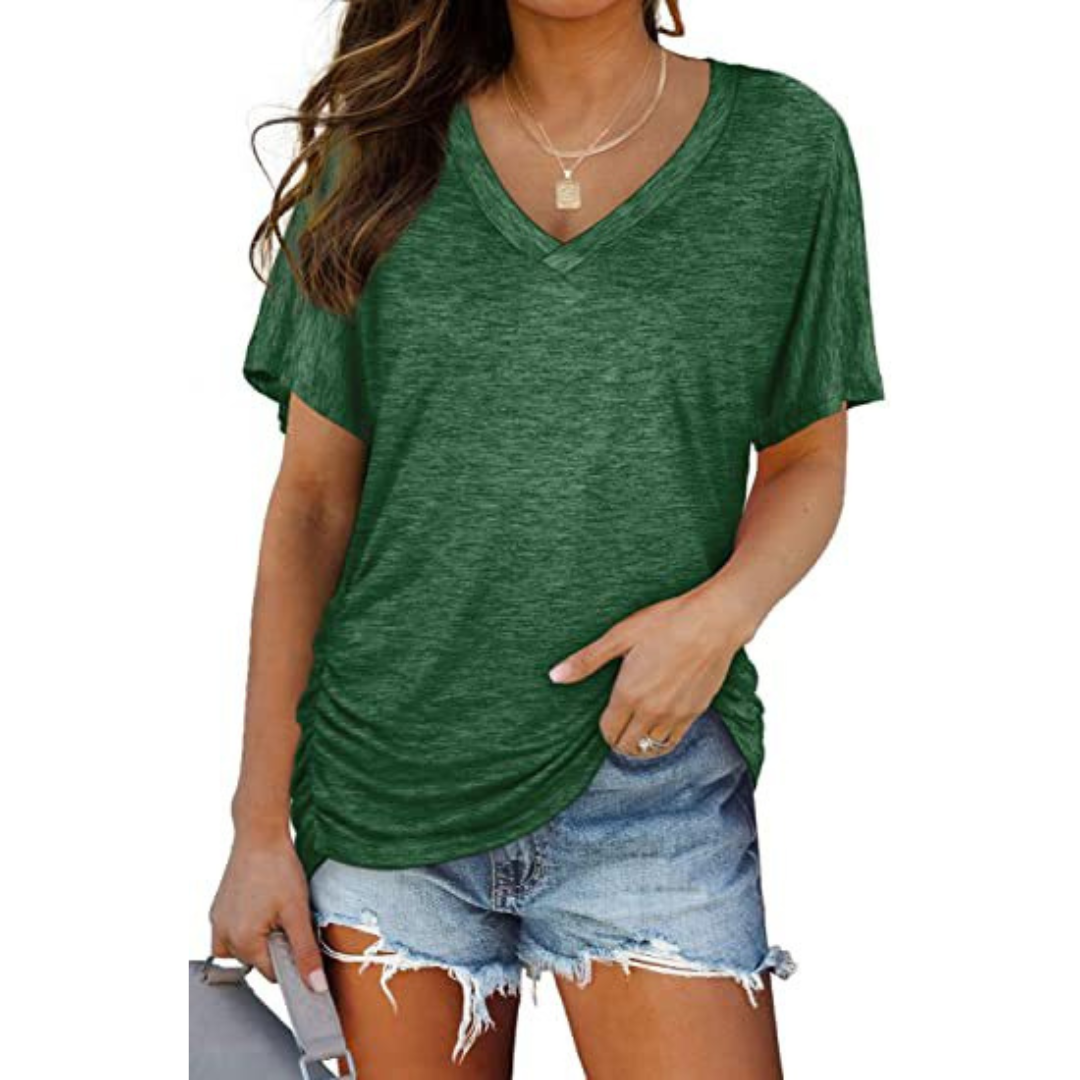 Eily™| Women Classic V-Neck Loose Fit Shirt