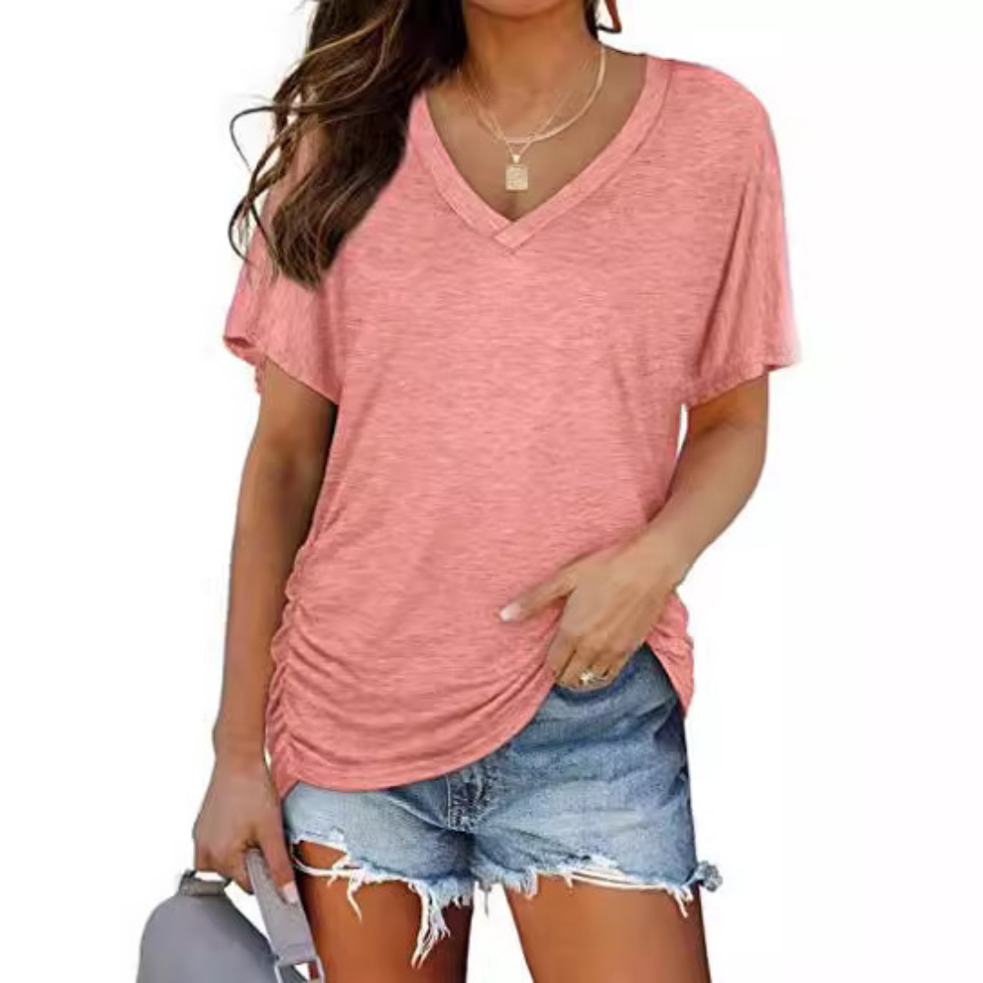 Eily™| Women Classic V-Neck Loose Fit Shirt
