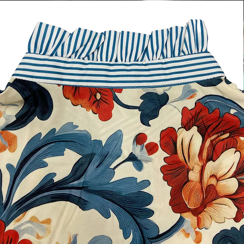 Serenity™| Women Classy Vintage Floral Printed Blouse