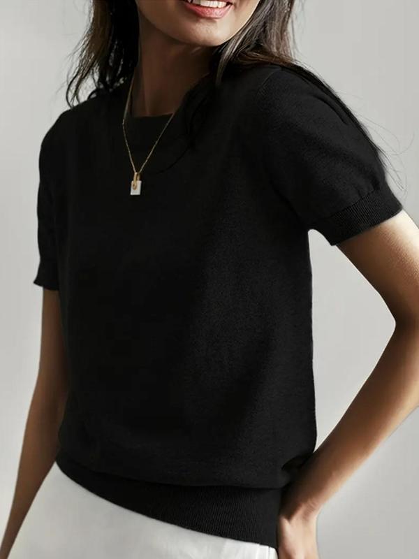 Ciela™ | Lightweight Short Sleeve Crewneck Pullover Top