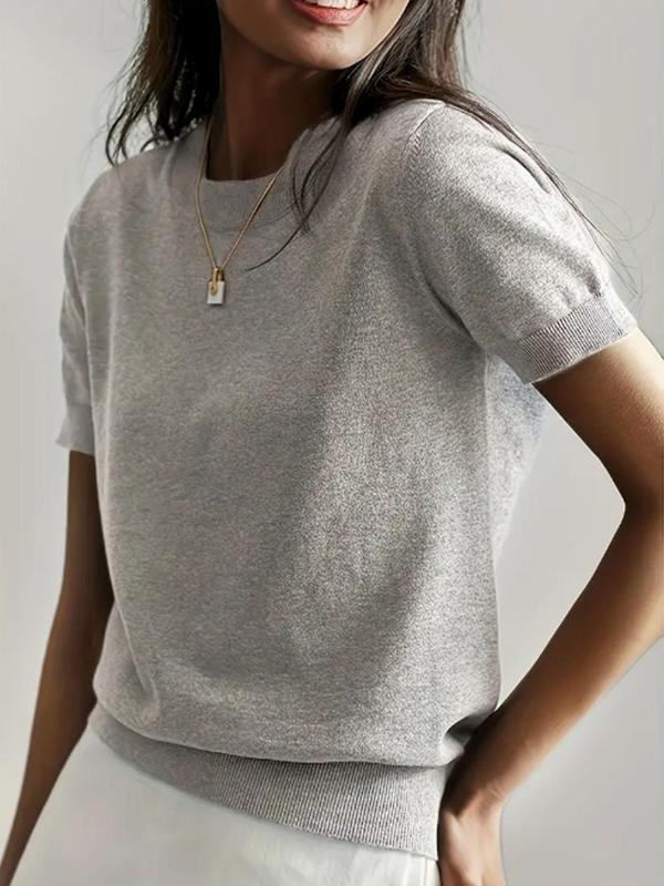 Ciela™ | Lightweight Short Sleeve Crewneck Pullover Top