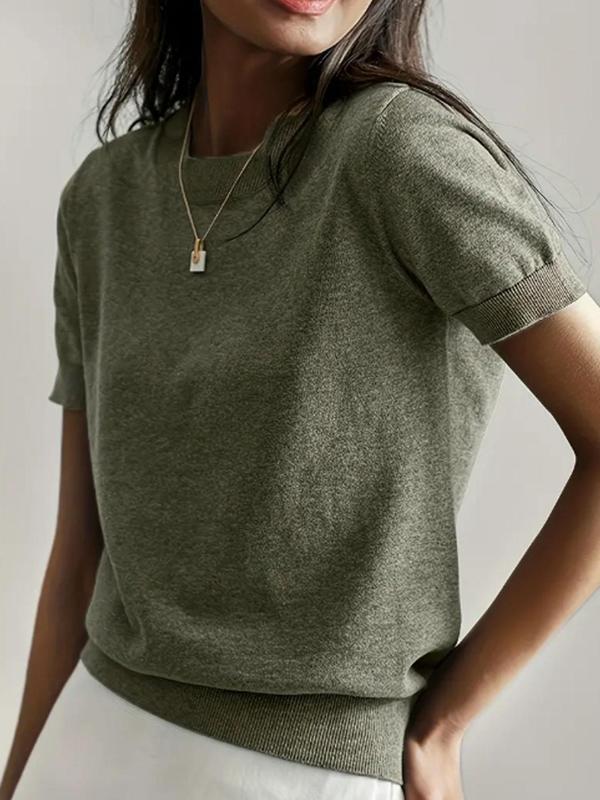 Ciela™ | Lightweight Short Sleeve Crewneck Pullover Top