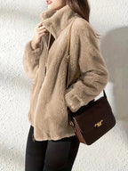 Maliza - Stylish Furry Fleece Jacket