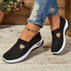Haniya - Breathable Knit Slip-On Sneakers