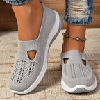 Haniya - Breathable Knit Slip-On Sneakers