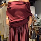 Georgina™ Elegant Off-Shoulder Set | Modern Sophistication with an Impeccable Drape